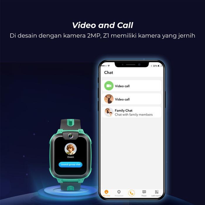 Imoo Watchphone Z1 Waterproof Hd Camera Smartwatch Jam Tangan Anak Gps Original