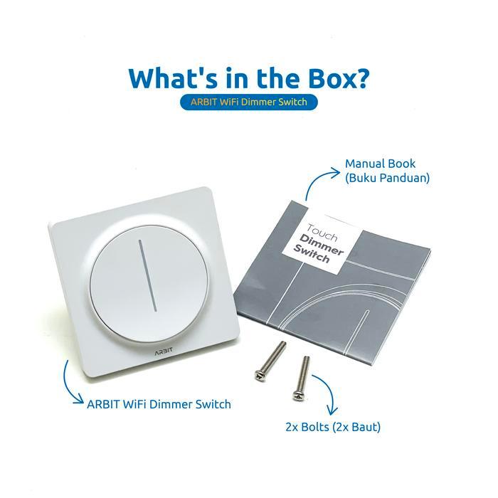 YeayPromo- Arbit Smart Wifi Saklar Redup Dimmer Switch Tuya