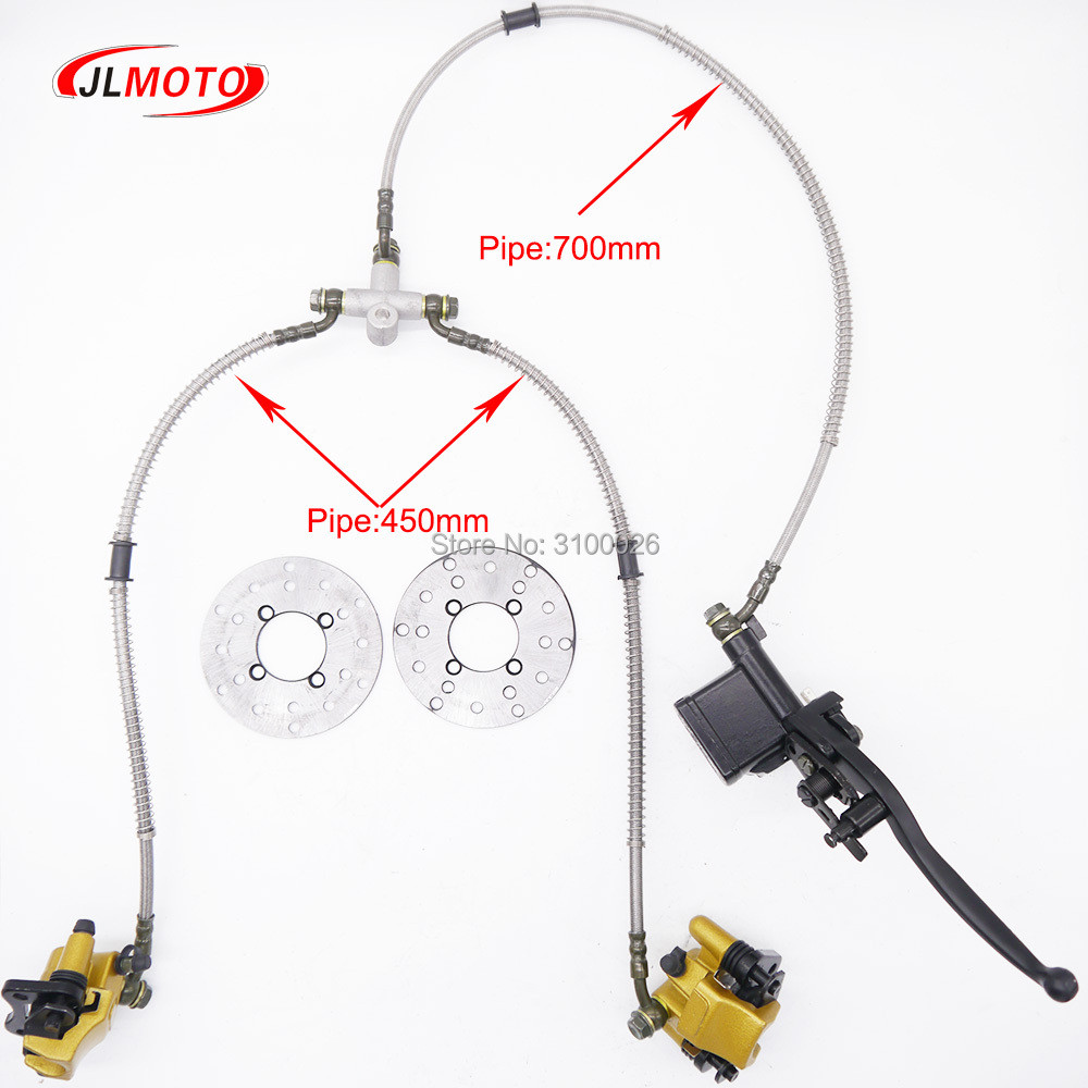 1Set 4 Stud Steering Strut Knuckle Spindles & 108Mm Disc Brake & Wheel Hub Fit For Diy Electric Atv