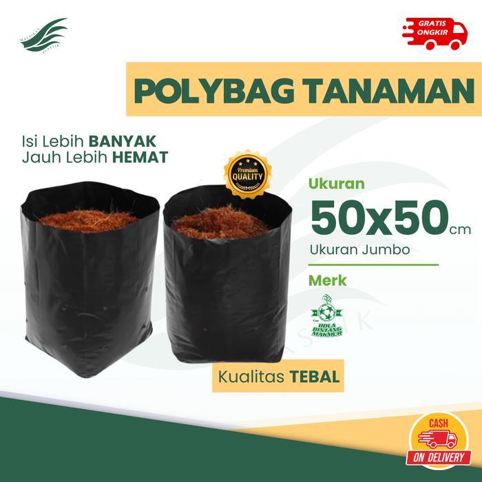 Diskon Polybag Tanaman 50x50 1 Kg TEBAL Polibek Polibag 50x50