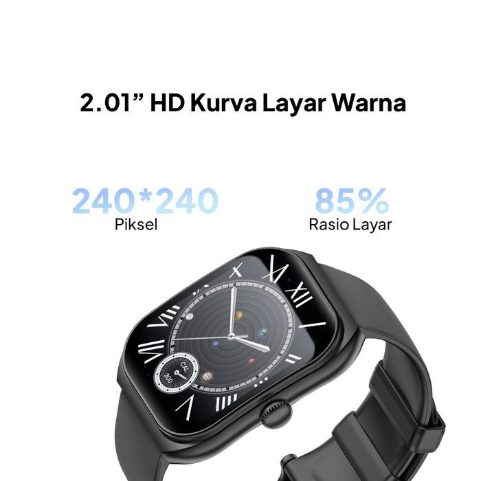Idotime Smartwatch Z172 (Hitam) Jam Tangan Pintar 2025 Produk Bluetooth Call Baru 1Atm Tahan Air