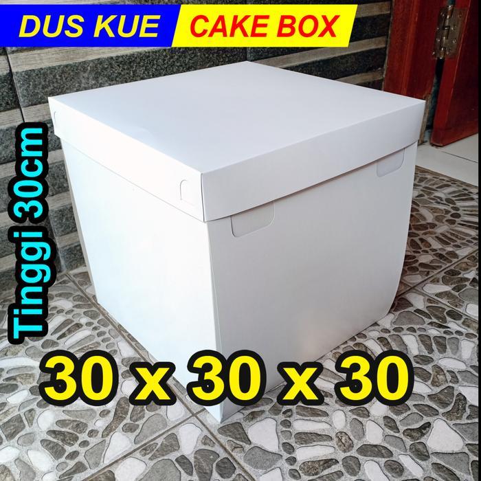 New Dus box 30x30x30 cm/Tinggi 30cm/Dus Kue ulang tahun/Box Kue/box Roti/C