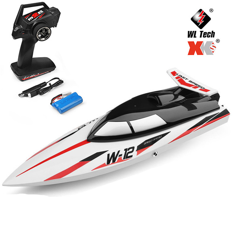 Wltoys 2.4G Wl912-A Rc Boat Waterproof Upgrade 35Km/H High Speedboat Rechargeable Remote Control