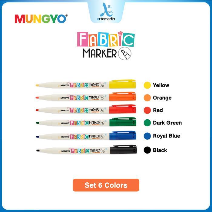 8opj- Mungyo Fabric Marker Permanent Spidol Kain