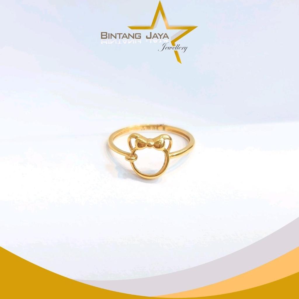 Cincin Emas - Asli Boneka Pita - Kadar (16K) - Berat 0.83gr - GEmas - & Manis, Pilihan Cantik Buat A
