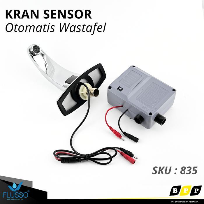 Kran Air Wastafel Sensor Otomatis Keran Sink Flusso KWT