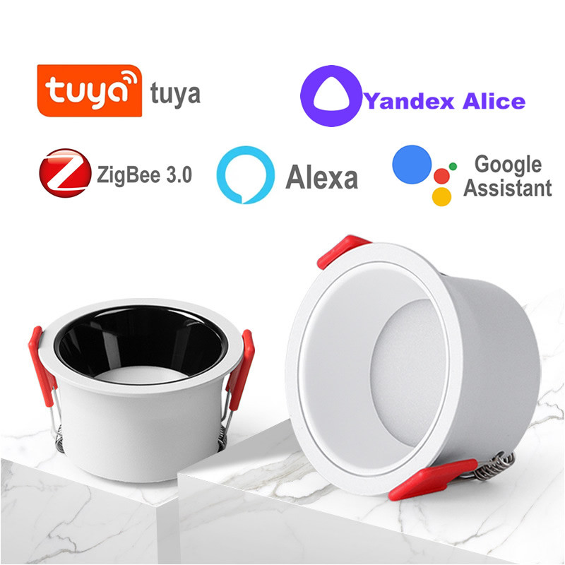 Zigbee Tuya Smart Led Downlight Dimmable Antidazzle Ceiling Light