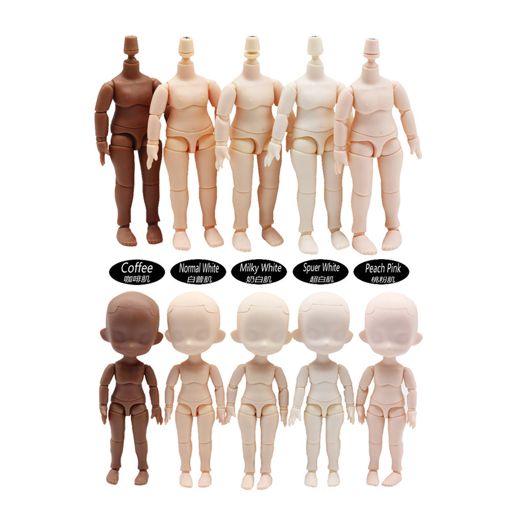 Obitsu 11CM Doll Toys DOD Body Suitable for GSC Head Ob11 1/12 BJD Body Spherical Joint Dolls Girls 
