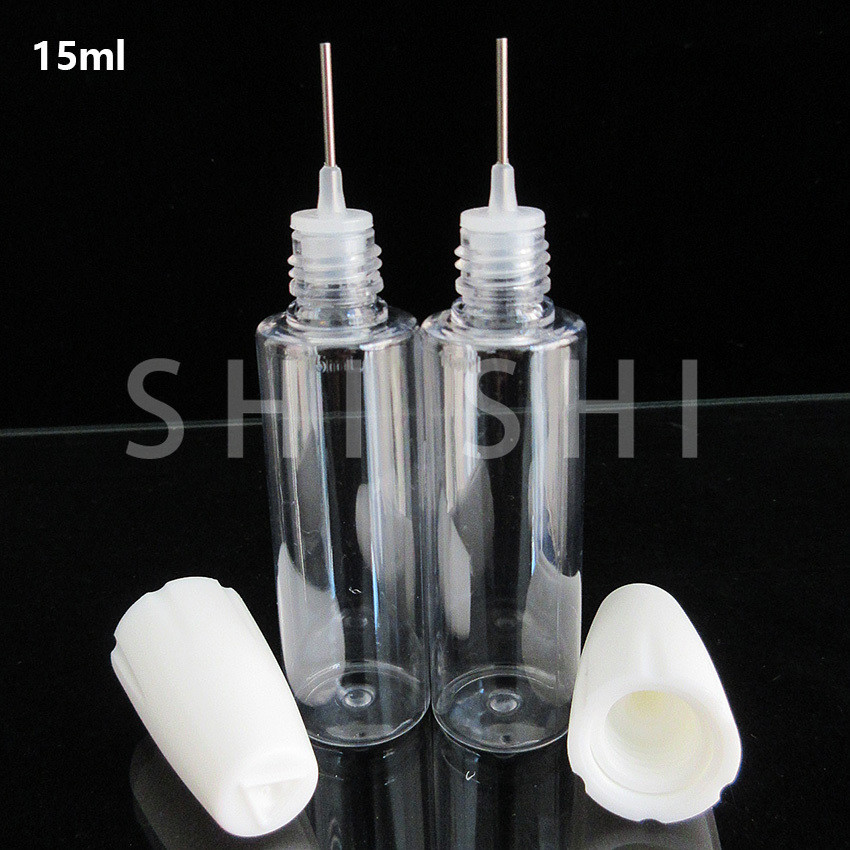 5/10PCS Empty Refillable Bottle Needle Tip Dropper Bottle for Ego,E Liquid ,oil, Clear Plastic PET S