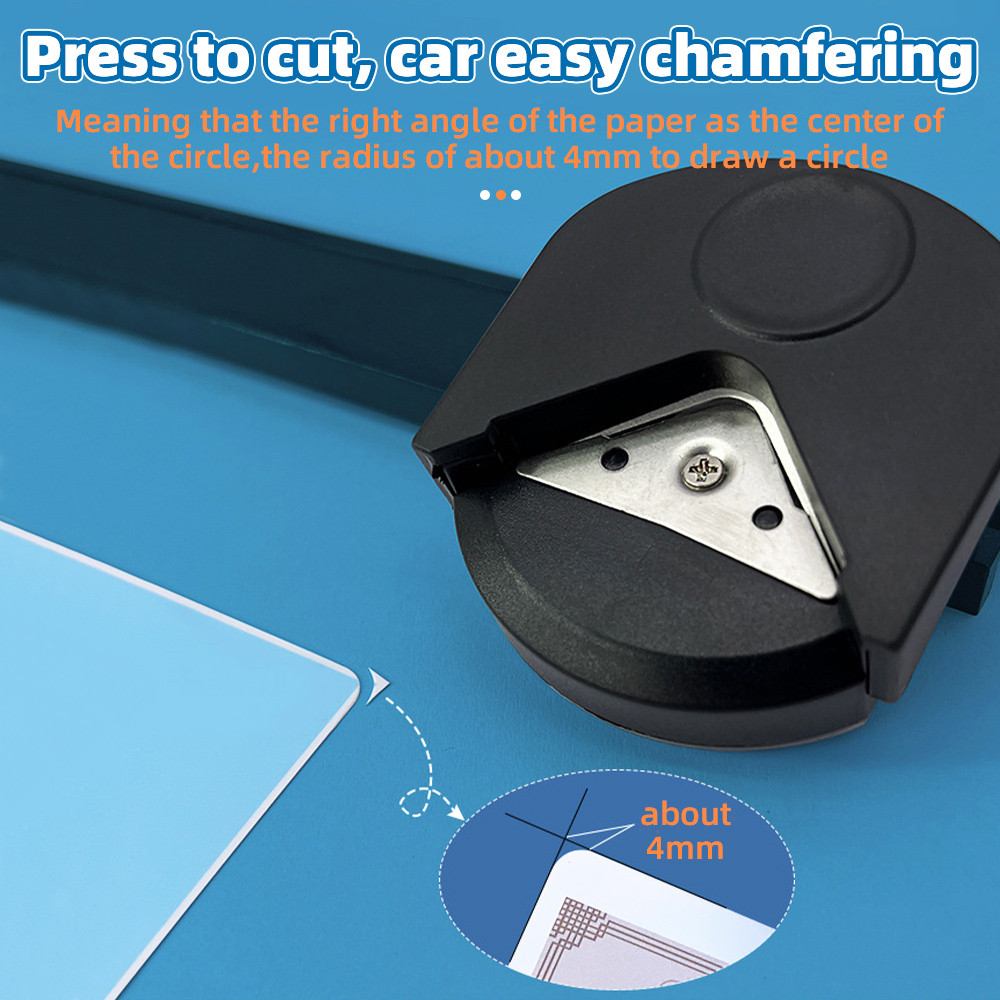 1/2/3Pcs Corner Rounder R4 Corner Punch Portable Paper Trimmer Cutter For Cards Photo Cutting DIY Cr