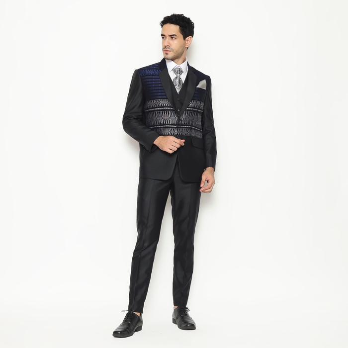 Yung Setelan Jas Celana Ulos Semi Wool Wedding