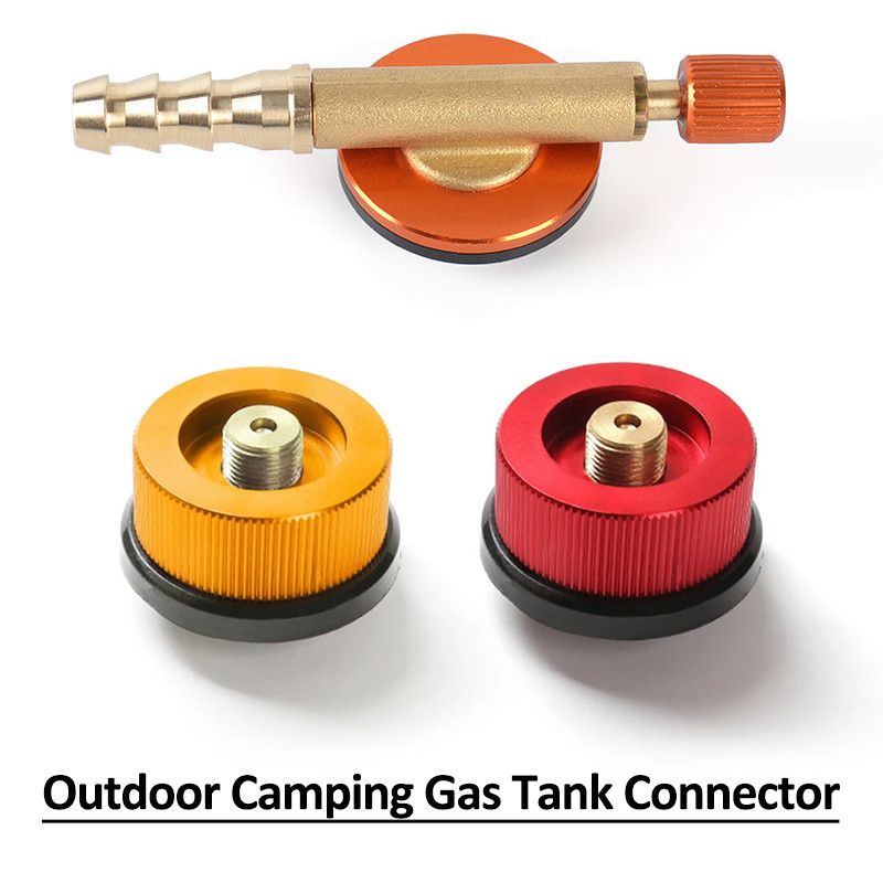 Outdoor Camping Gas Stove Regulating Valve Camping Stove Converter Connector Inflatable Valve