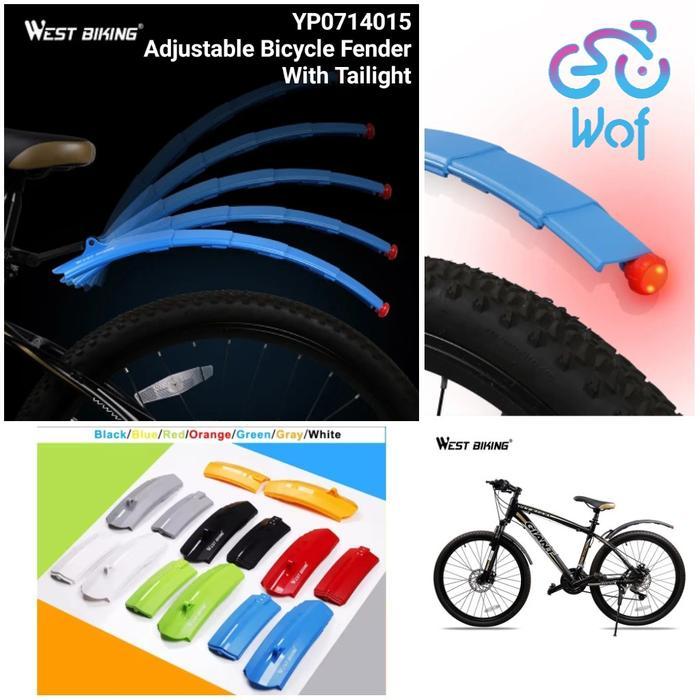 WEST BIKING 015 Fender Telescopik Spakbor Lipat Sepeda MudGuard 714015