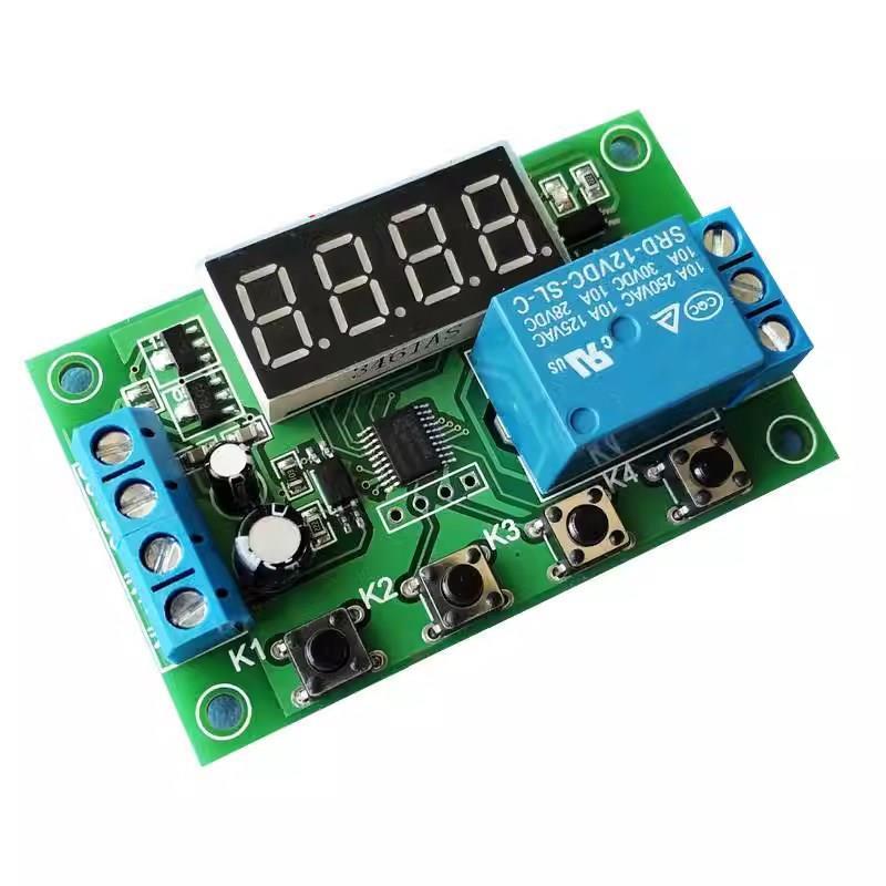 YYC-2S LED Display Adjustable Programmable delay time relay module 5V12V24V fixed time decoupling