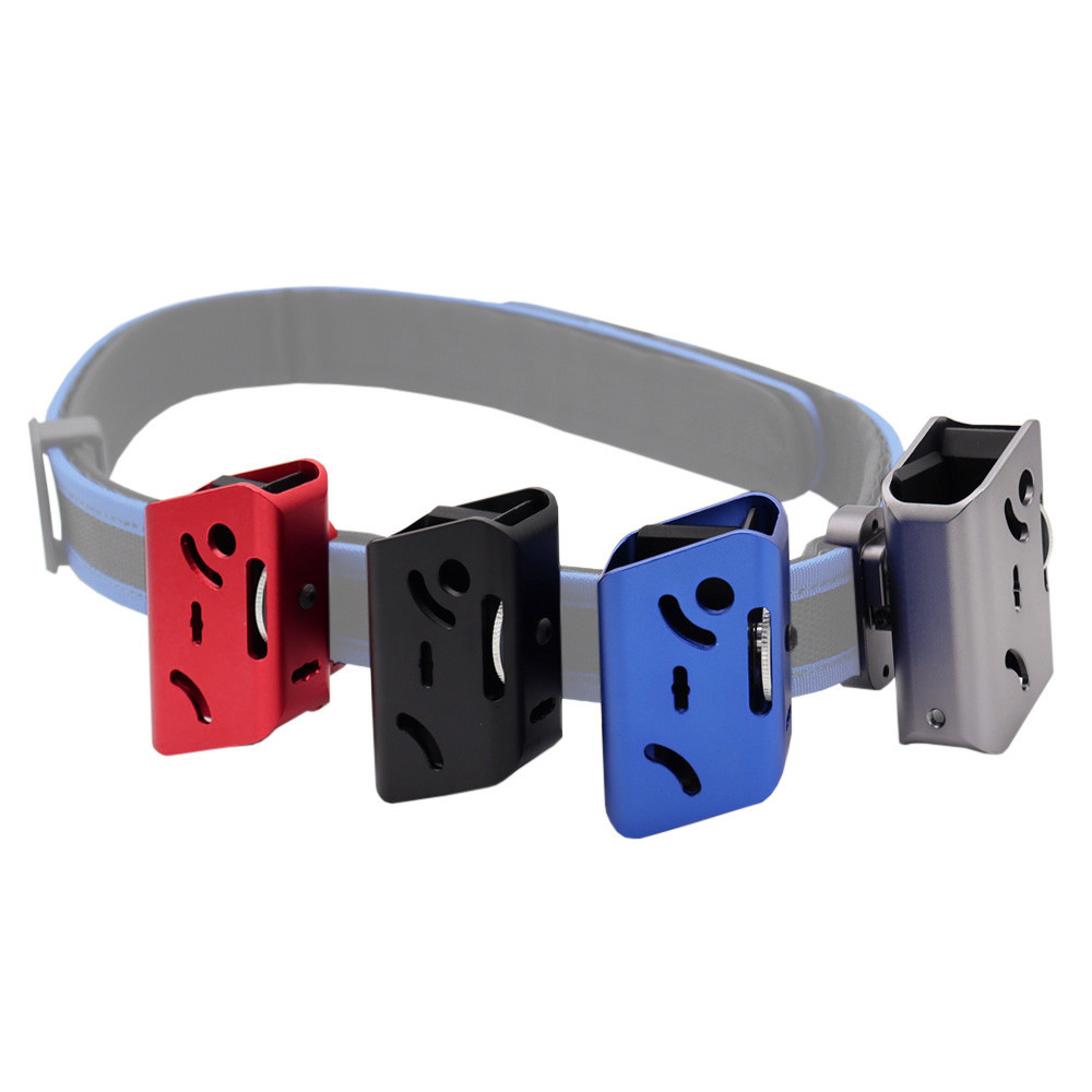 Tactical Airsoft IPSC Aluminum Magazine Pouch Holder Cover Multi-Angle Adjustment For Glock G17 G19