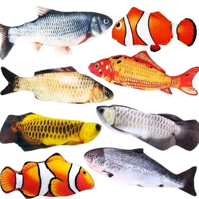 Mainan Anak Ikan Bergerak Boneka Ikan / Mainan Anak lkan Goyang Mainan Simulasi ikan joget ikan