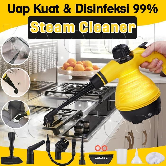 Alat Mesin Steam Dapur Uap Cleaner Pembersih Uap Listrik 900W Multifungsi Portabel Mobil Rumah