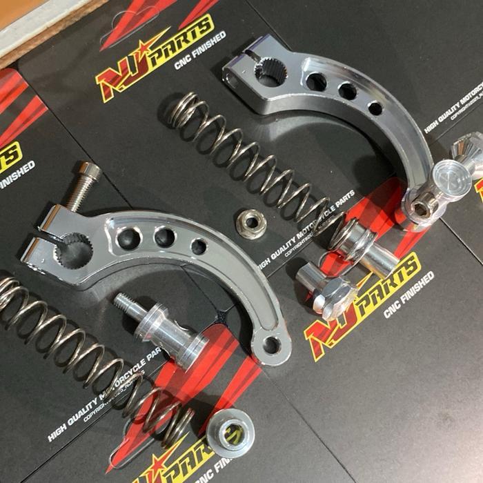 PAHA REM CNC MODEL SABIT TAKEGAWA ORIGINAL BY NJPARTS TUAS REM BELAKANG VARIO MIO RX KING JUPITER