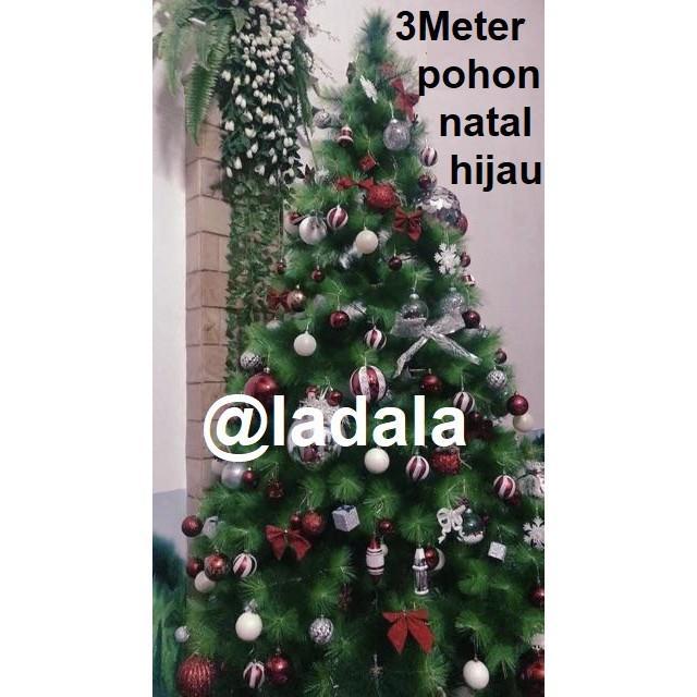 HOT SALE Pohon Natal Hijau Jarum Polos 2,7 meter/9 fit 9C P270 CM 9 feet Tinggi 9feet Lebat 2,7M