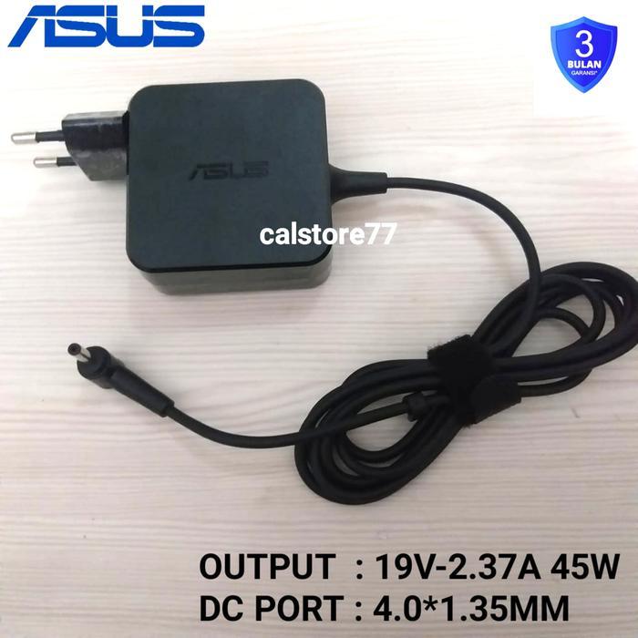 CAS LAPTOP ASUS BLACK ADAPTOR LAPTOP 19V 2.37 MODEL KOTAK HITAM