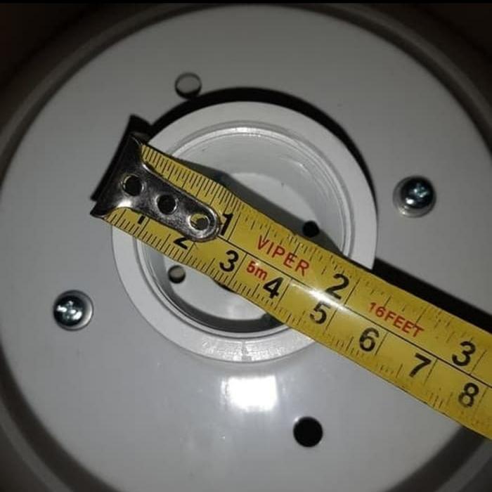 luxp- Lampu Taman Bulat Bola10" Hias Plastik Putih Susu 10 Inch