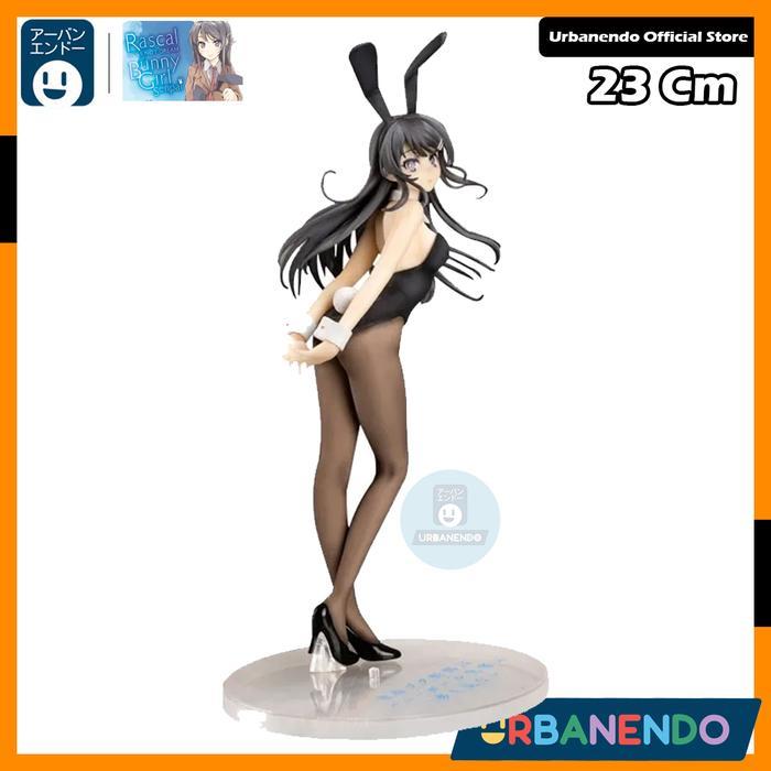 Urbanendo Action Figure Mai Sakurajima 23cm Bunny Girl Pajangan Anime Figure Recast Original PVC