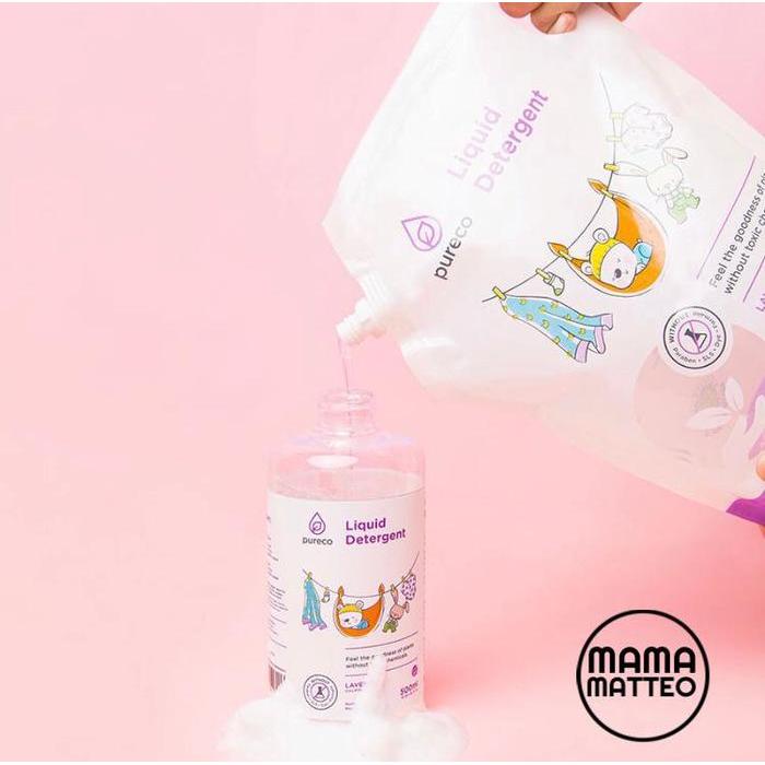 ngmh- Pureco Home Liquid Detergent Detergen Lavender 1450Ml / Eco Pack