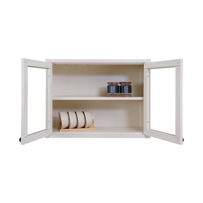 INFORMA SCOTT KABINET DINDING DAPUR DENGAN 2 PINTU KACA - PUTIH