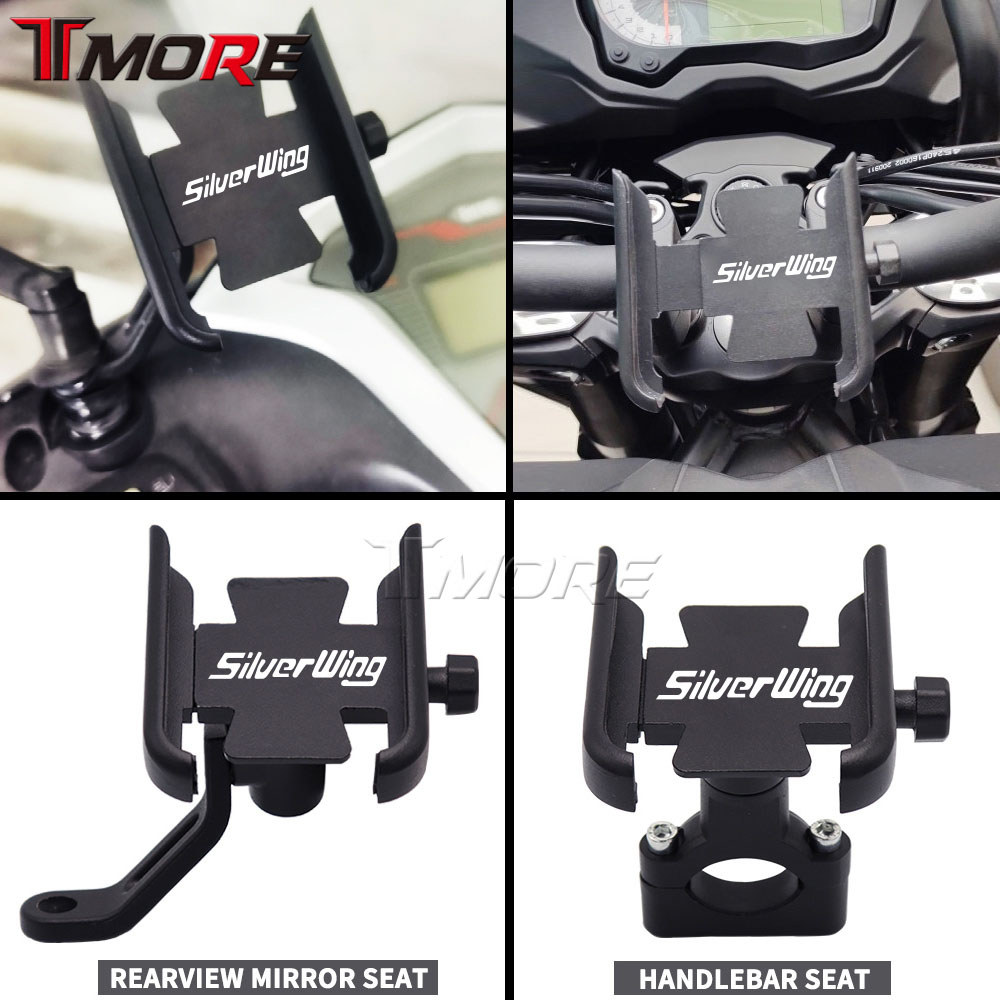 For Honda Silver wing 400 600 SILVERWING Motorcycle Accessories Handlebar Rearview Mobile Phone Hold