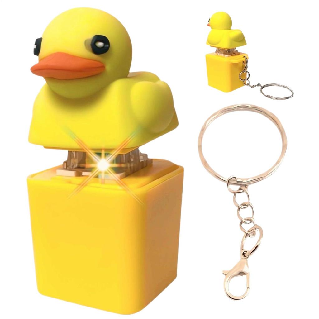 Hot Sales Duck Keyboard Fidget Toys Keychain Keyboard Toys Finger Button Clicker Sensory Toys Stress