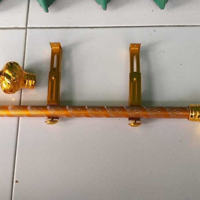 5jee- Set Tiang Gorden 1 Meter Full Set Packing Buble