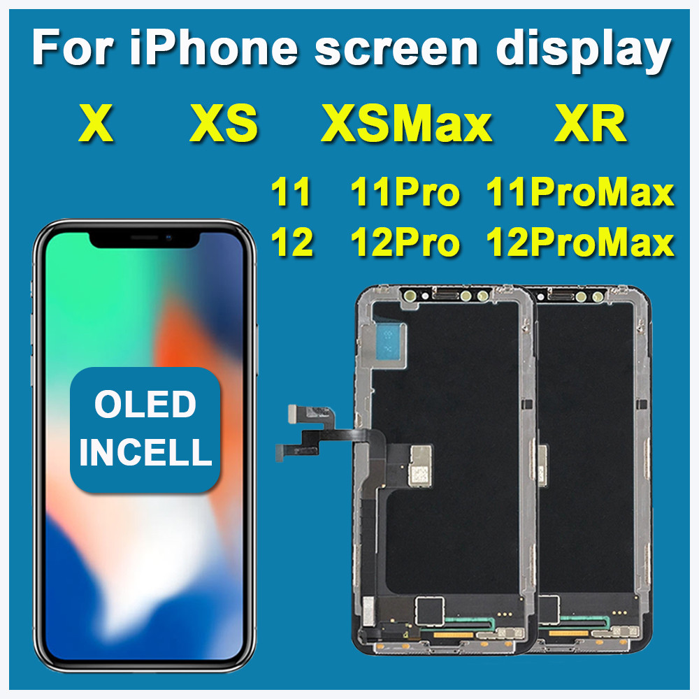 Aaaa++++ Oled For IphoneX Xr Xs Max Lcd Incell For Iphone 11 12 Pro Max 13 Mini 14 Plus Lcd Display
