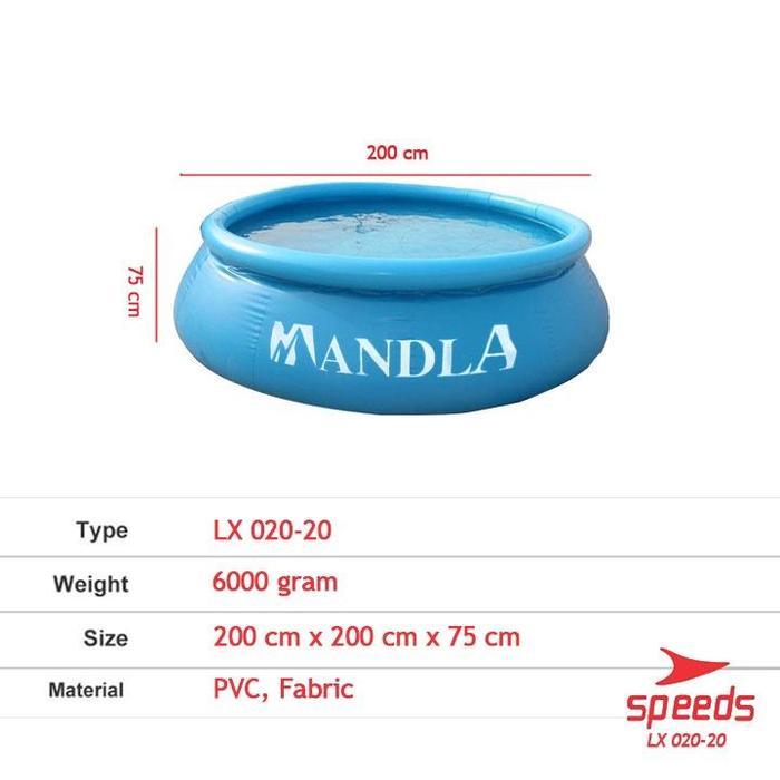 KOLAM PORTABLE BAK MANDI RENANG ANAK JUMBO 020-20