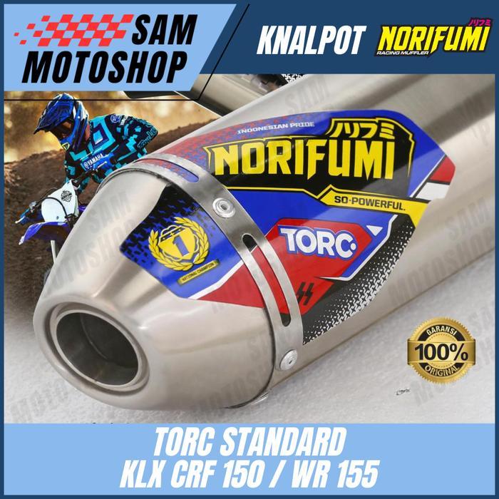 Laris Knalpot Norifumi Torc Standar Klx Dt 150 Bf Crf 150 Wr 155 Original Terlaris