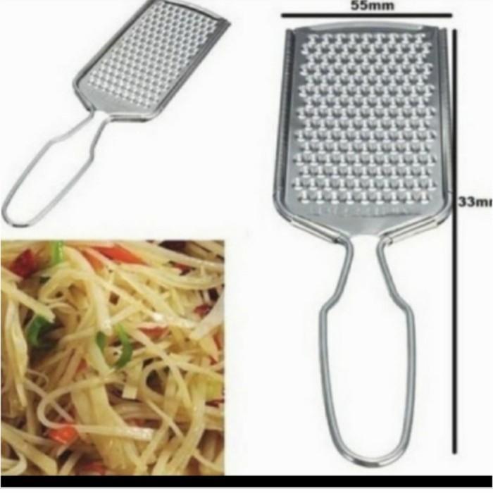 Parutan Stainless Awet Kuat Tebal Serbaguna Parutan Keju Chesse Grater Parutan Kentang Parutan Lemon