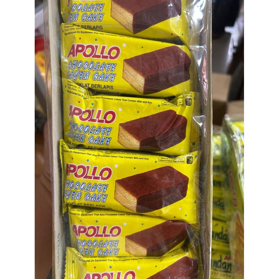 Apollo Cake LAYER CAKE BOLU LAPIS RASA COKLAT PANDAN