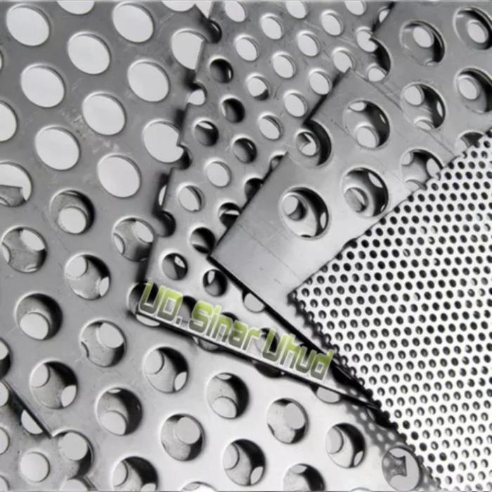 Plat Lubang Stainless 304 Tebal 0,8mm Lubang 0,8mm Lebar 20cm X 25cm