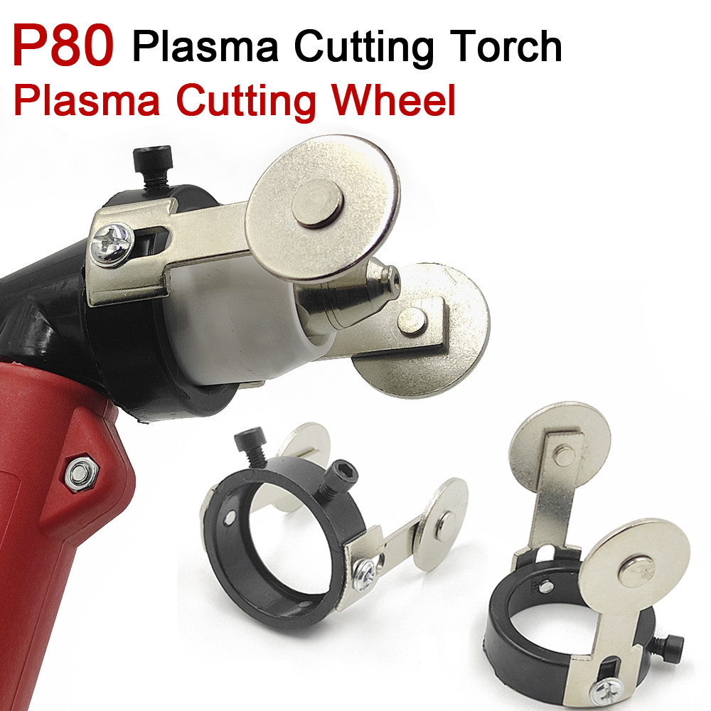P80 Plasma Cutter Torch & Roller Guide Wheel Plasma Cutting Tool Kit For Cutting Metal Plasma Tip
