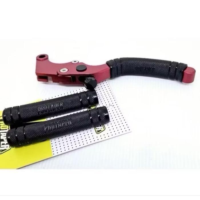 TERBARU Karet Handle Protaper Rem Motor Hitam Rubber Handle Black Universal Handel Rem semua Sepeda