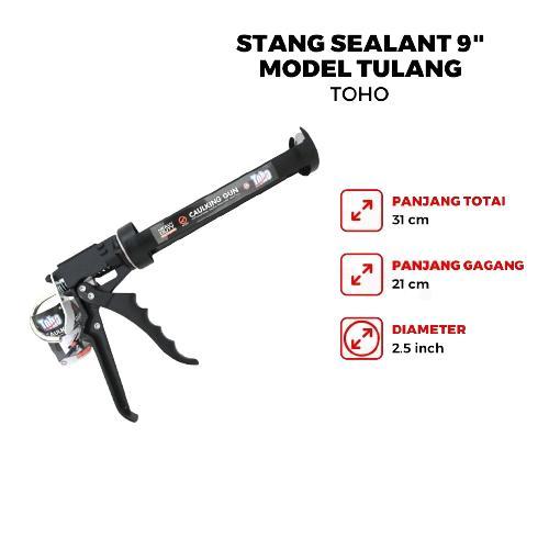 TOHO STANG SILENT TULANG TEMBAKAN LEM KACA SILICON SEALANT TULANG