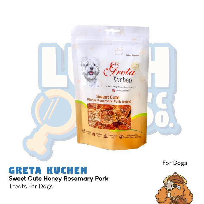 Greta Kuchen Sweet Cute Honey Rosemary Pork Jerky Dog Treats