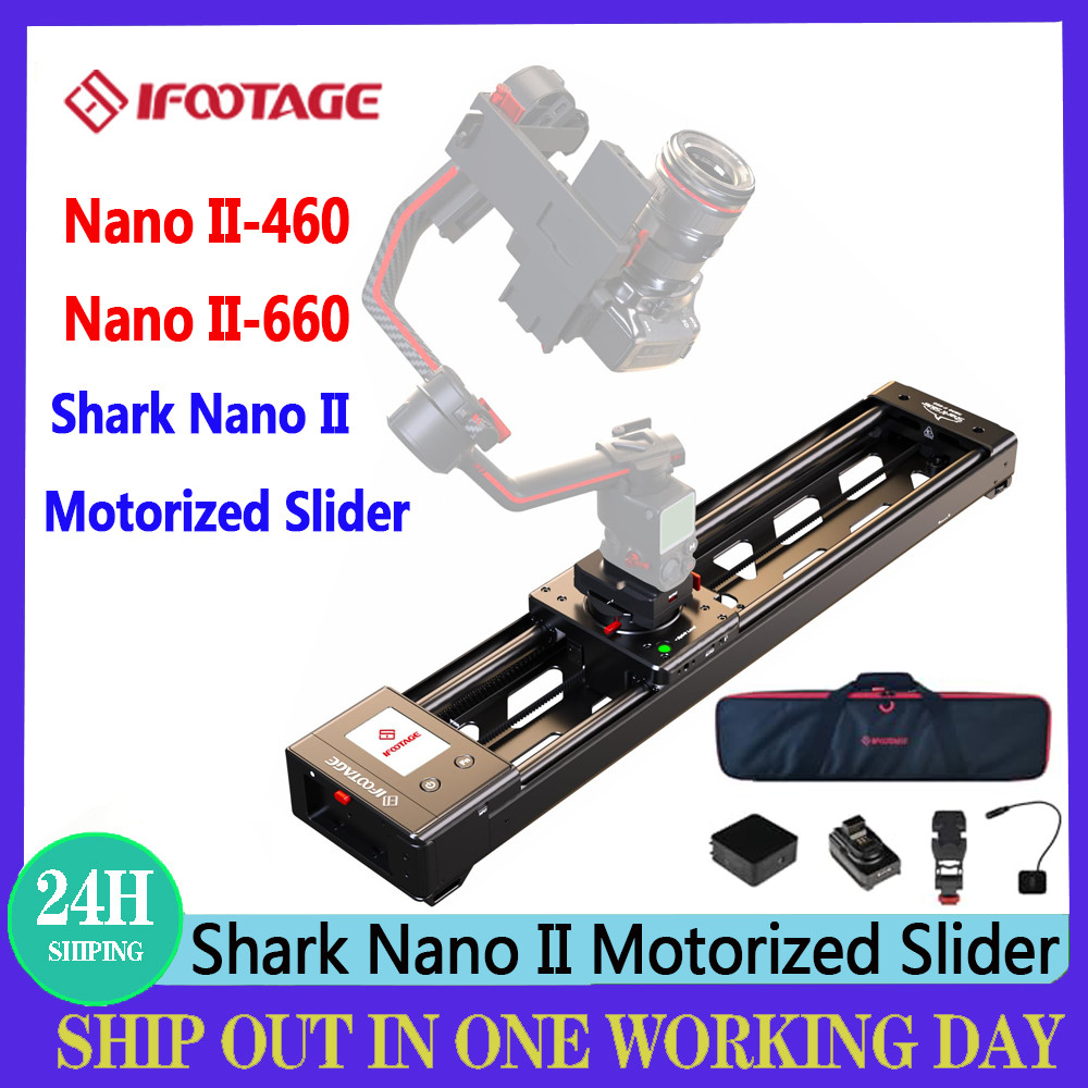 IFOOTAGE Shark Nano II-460 Nano II-660 Camera Slider Compatible With DJI RS2, RS2 Pro, RS3 Pro, RS4,
