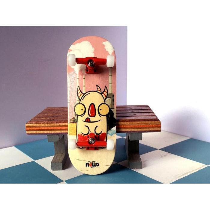 Rainwood Fingerboard Fullset Standart ( Monster Pink ) With Ask Tape