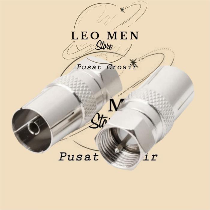 New Jack Antena TV~Konektor F Drat~Male to Female~Cowok ke Cewek~Jarum