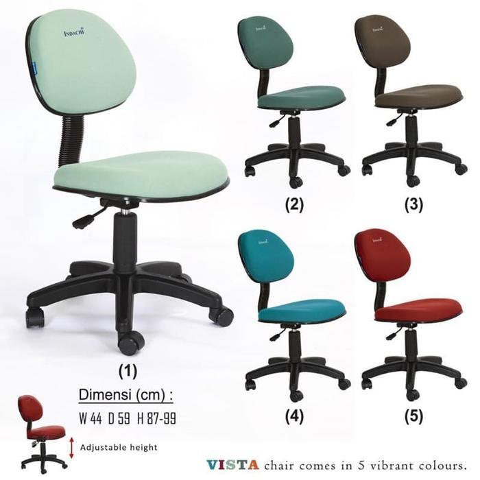 Kursi kerja/ kursi staff/ kursi kantor hidrolik murah Indachi