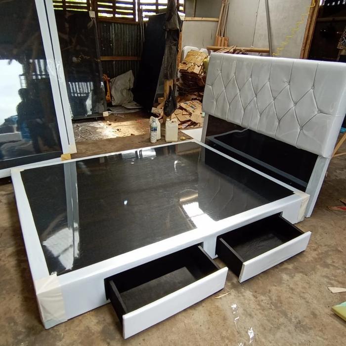 PROMO ranjang Divan dipan laci & sandaran 160x200 - Bandung area saja