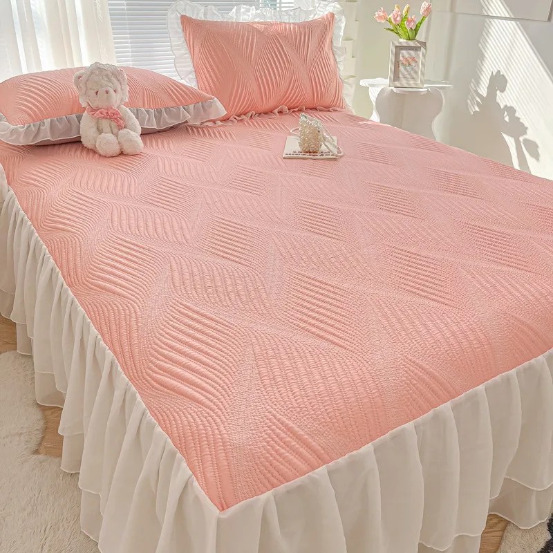 Soft Mat for Home Use Machine Washable Foldable Bed Skirt Summer Ice Bean Cold Mat Latex Bed Mattres