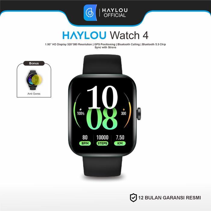 HAYLOU WATCH 4 SMARTWATCH MULTIFUNGSI DENGAN GPS DAN BLUETOOTH CALLING