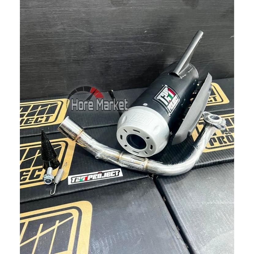 KNALPOT TZM PROJECT BEAT NEW DELUXE GENIO SCOOPY 2021 2022 PRESTIGE ORI FULL SYSTEM