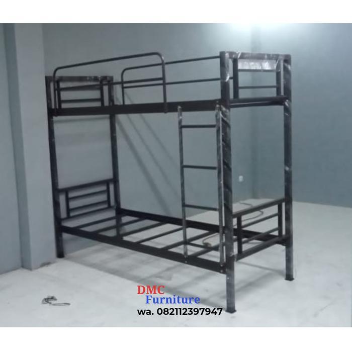 Ranjang Besi Tempat Tidur Tingkat Ranjang Susun Besi 90X200 Bunk Bed 90/90